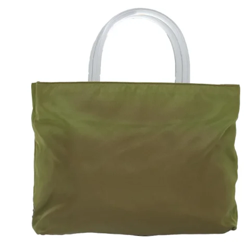 Prada Vintage Pre-owned Fabric prada-bags Green Dames