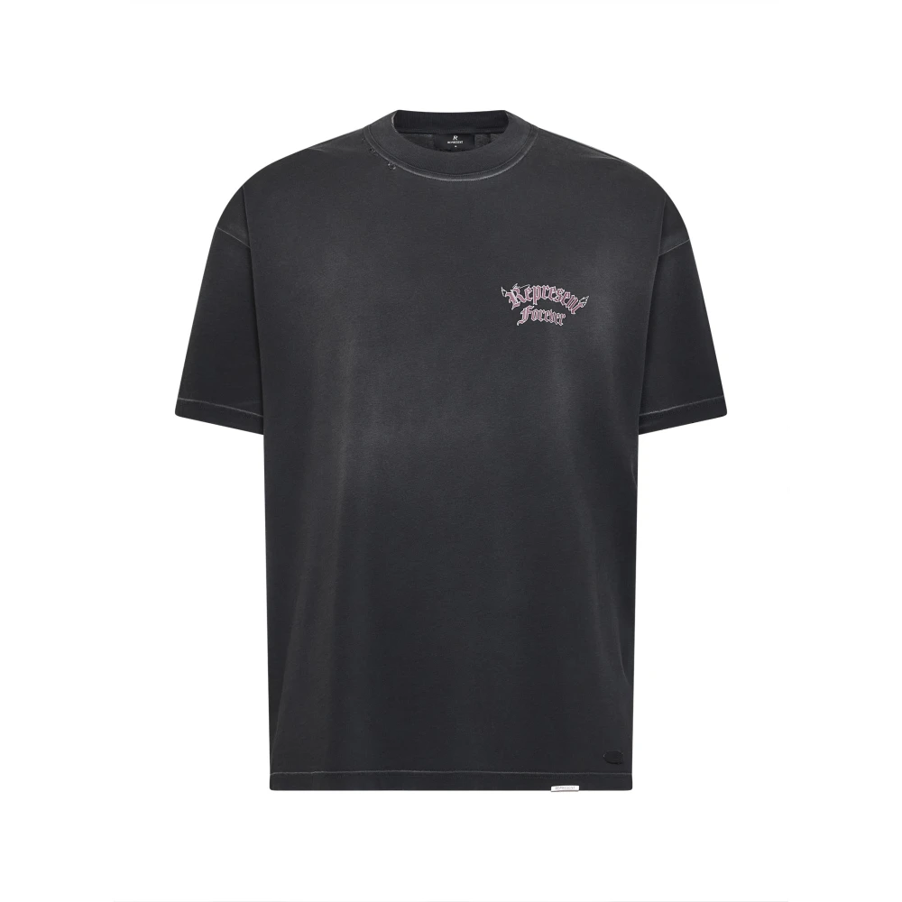 Represent , T-Shirts, Male, Black, Xl, Oversized Graphic T-Shirt