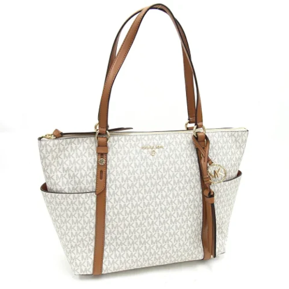 Michael Kors Pre-owned Leather shoulder-bags White Dames