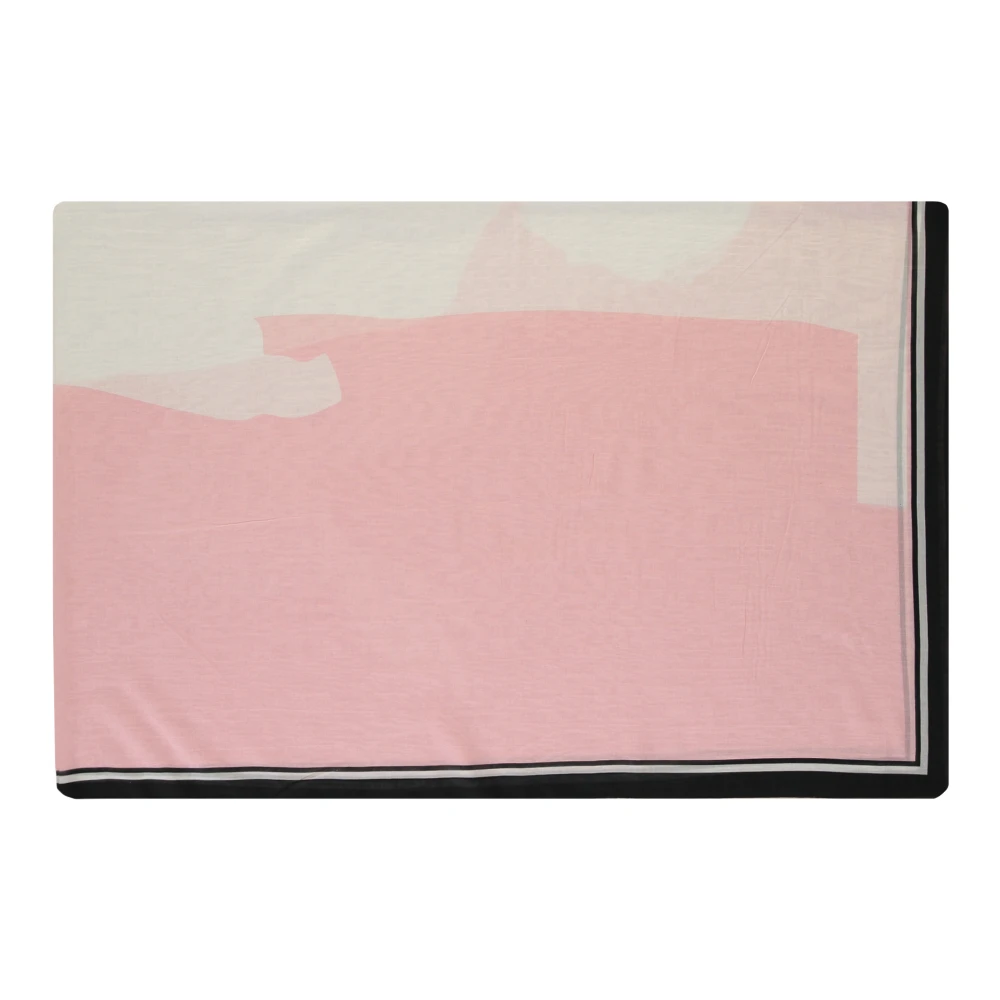 Lanvin Katoenen sarong met voorlogo detail Pink Dames
