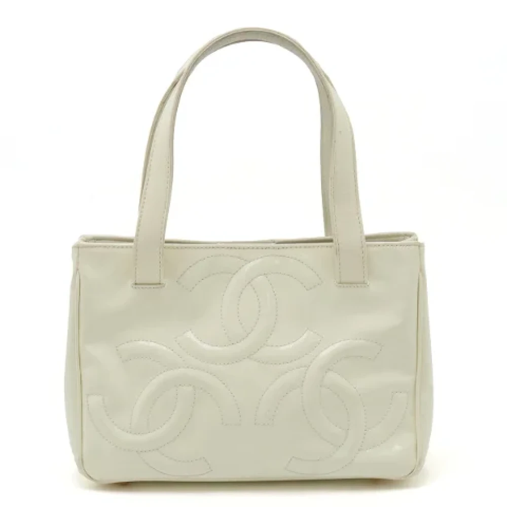 Chanel Vintage Pre-owned Leather handbags Beige Dames