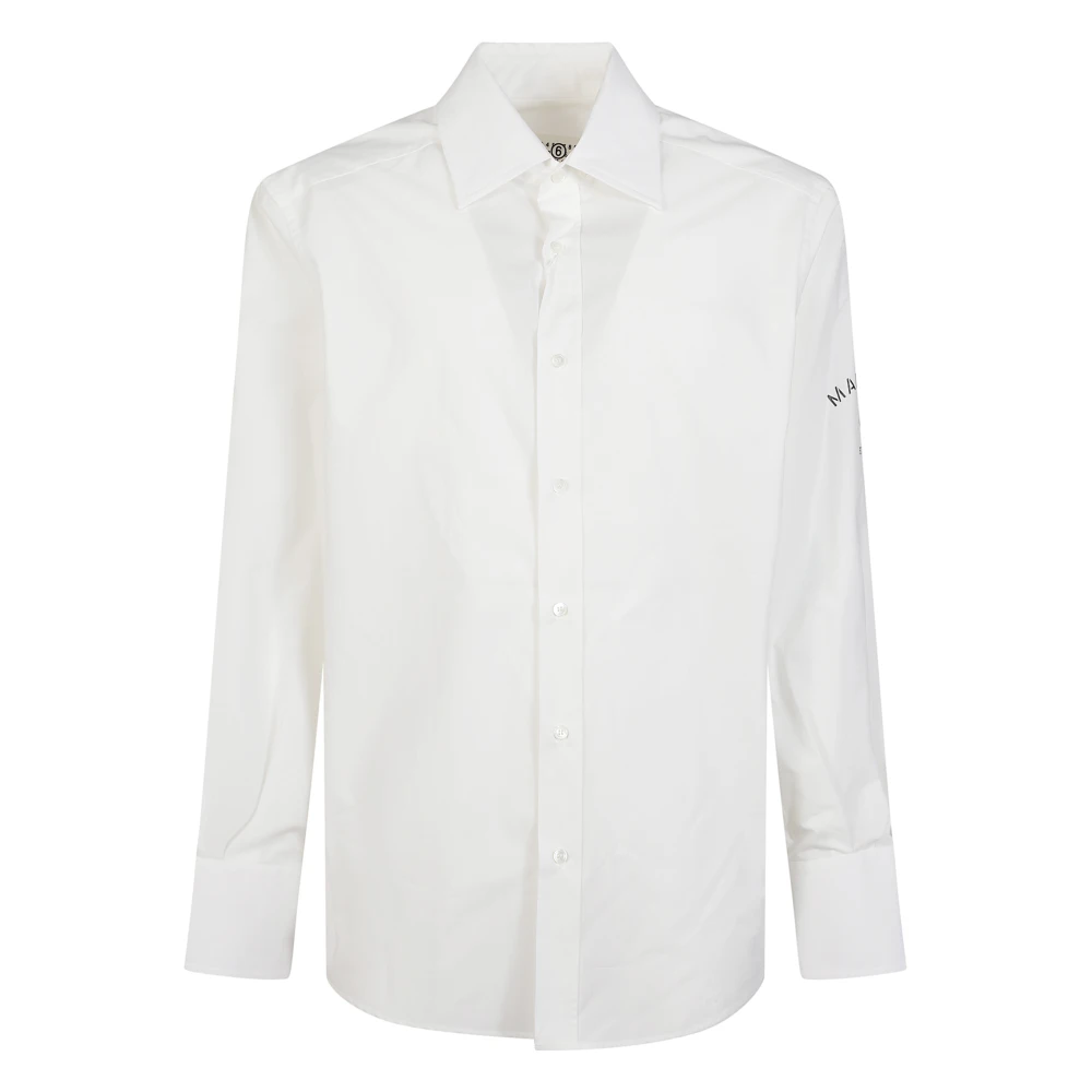 Mm6 Maison Margiela Men's White Shirt - Formal Shirts - M - Shirts