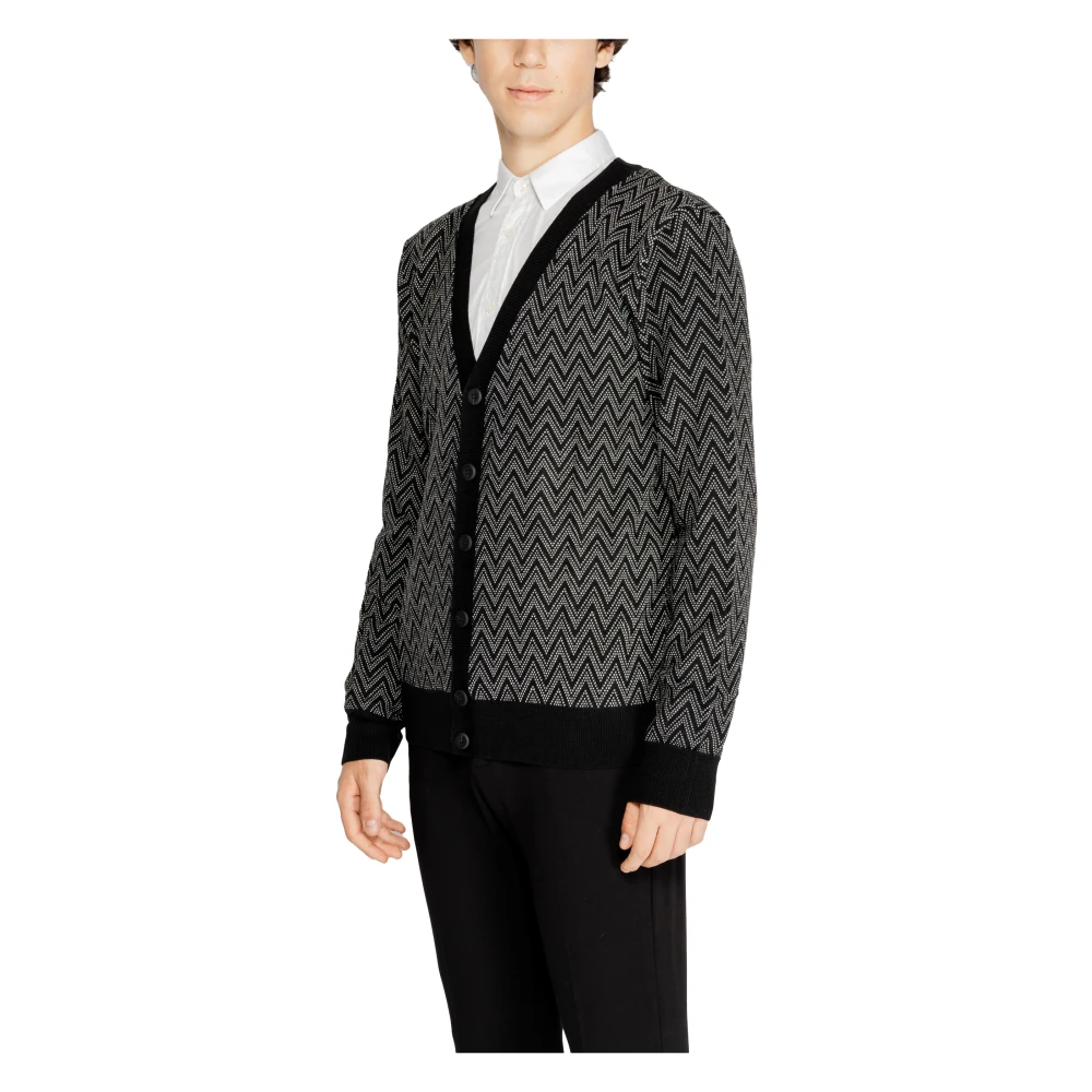Antony Morato Mohair Blend Herentrui Black Heren