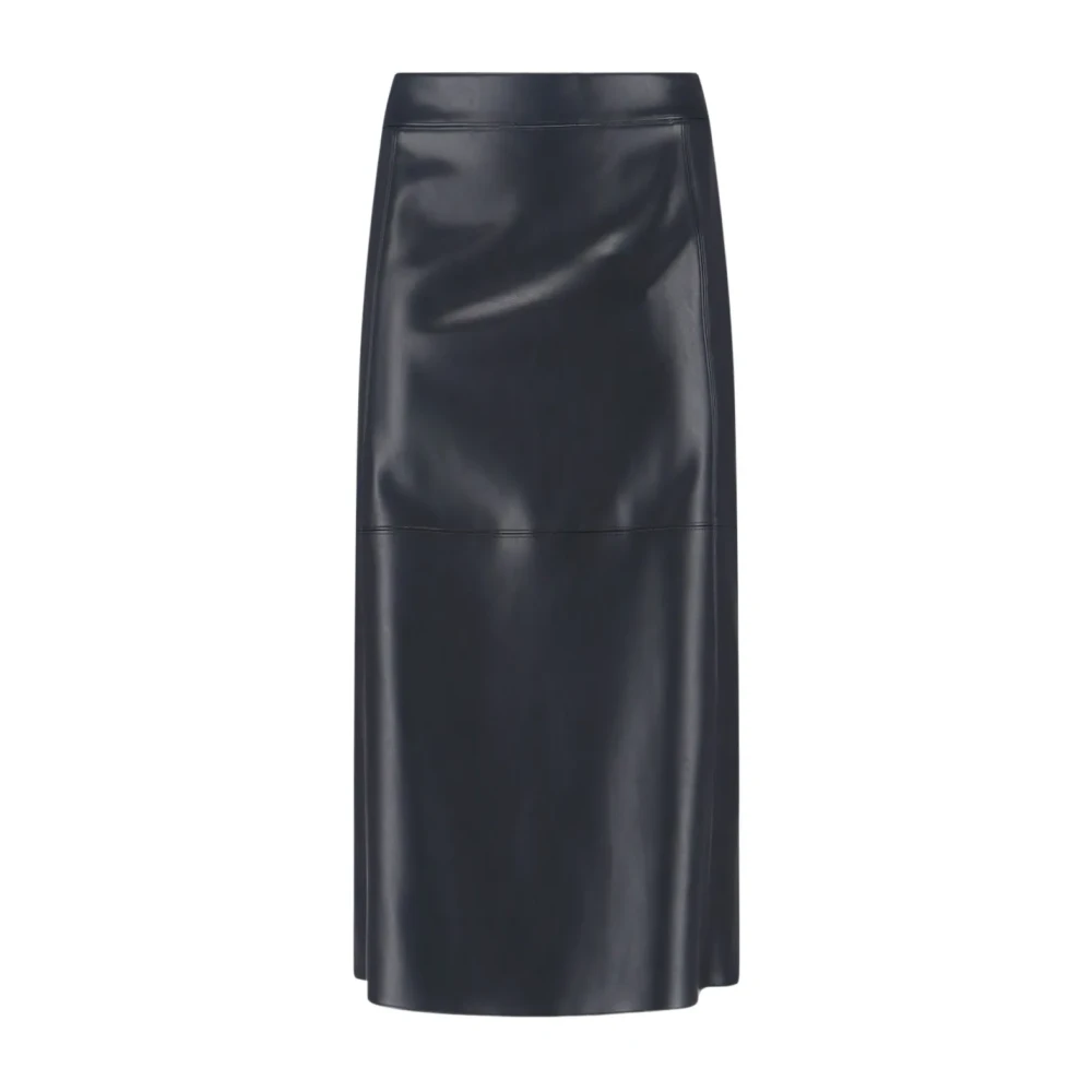 Max Mara Vrouw Zwart Rokken Dames, S, Plata Midi Rok