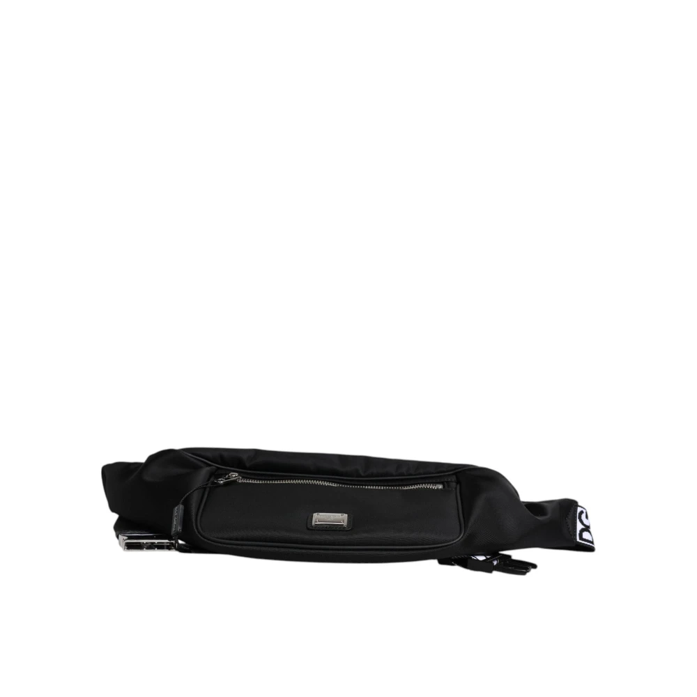 Dolce & Gabbana Verstelbare Band Logo Heuptas Zwart Black Heren