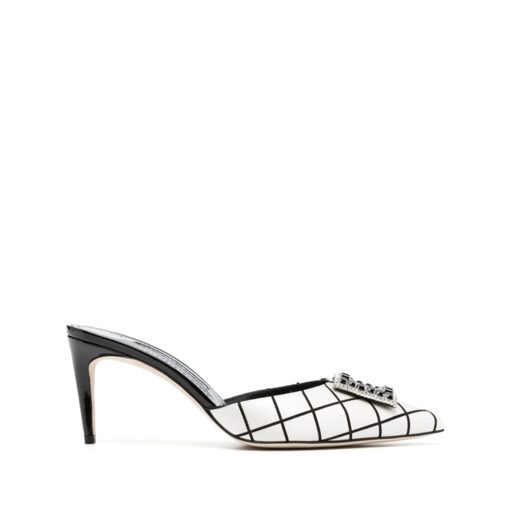 Manolo Blahnik Latexamu Gala Mini Arc Sandalen Black Dames