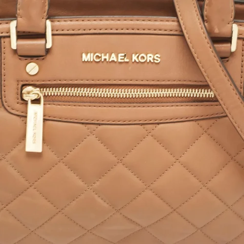 Michael Kors Pre-owned Leather totes Brown Dames