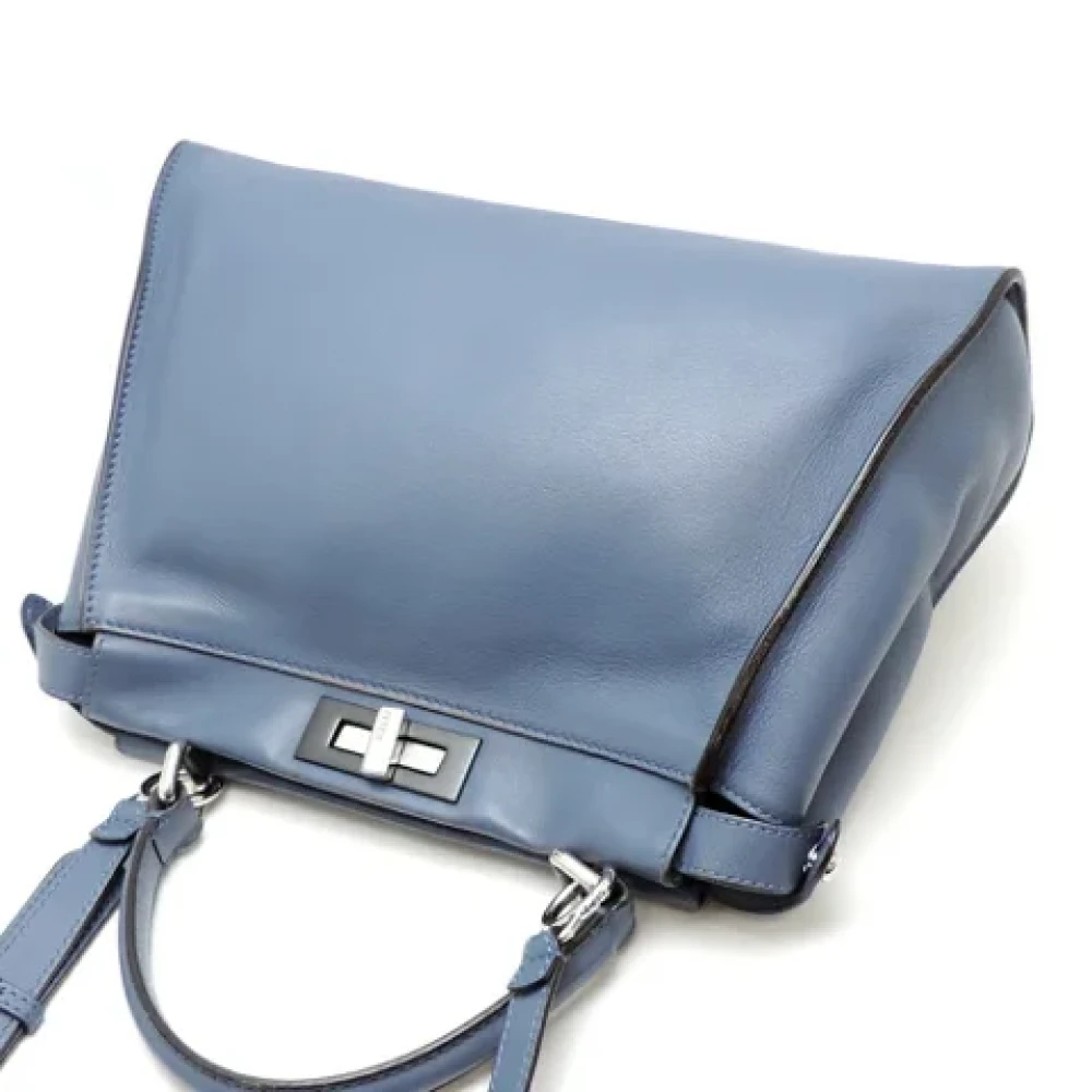 Fendi Vintage Pre-owned Leather fendi-bags Blue Dames