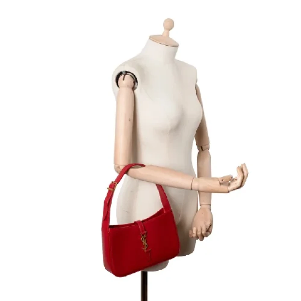 Yves Saint Laurent Vintage Pre-owned Leather handbags Red Dames