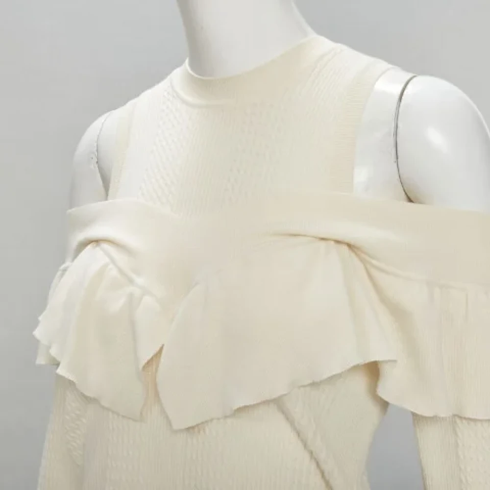Fendi Vintage Pre-owned Wool tops Beige Dames