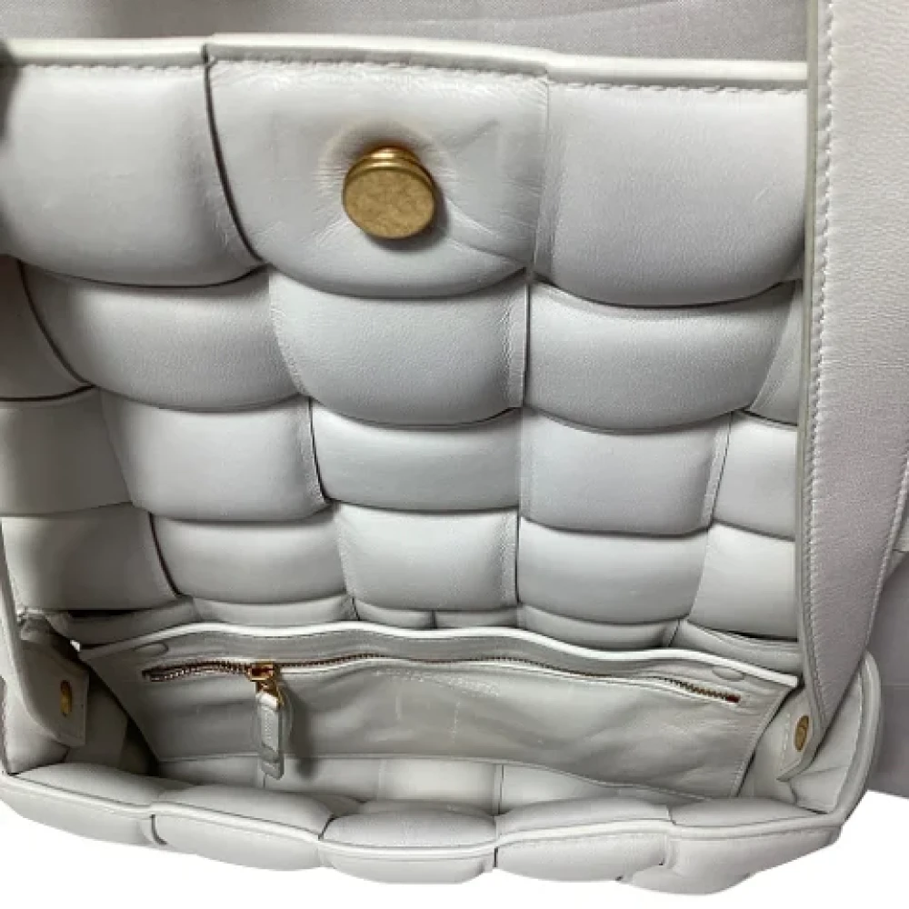 Bottega Veneta Vintage Pre-owned Leather shoulder-bags White Dames