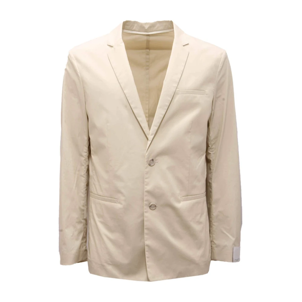 Paolo Pecora Men's Beige Blazers, M, Unlined Jacket