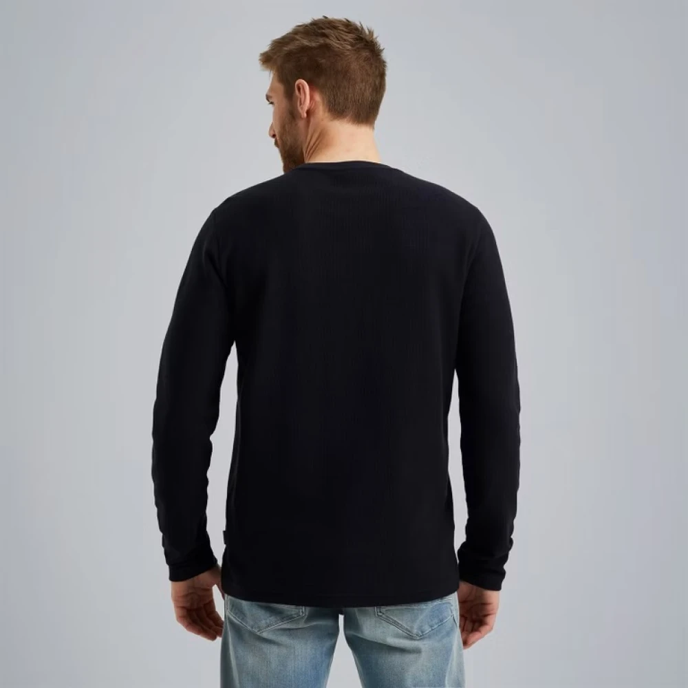 PME Legend Cargo Look Longsleeve T-shirt Gray Heren