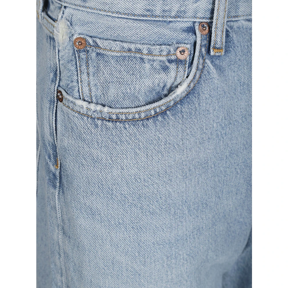 Agolde Stijlvolle Cropped Jeans voor Vrouwen Blue Dames