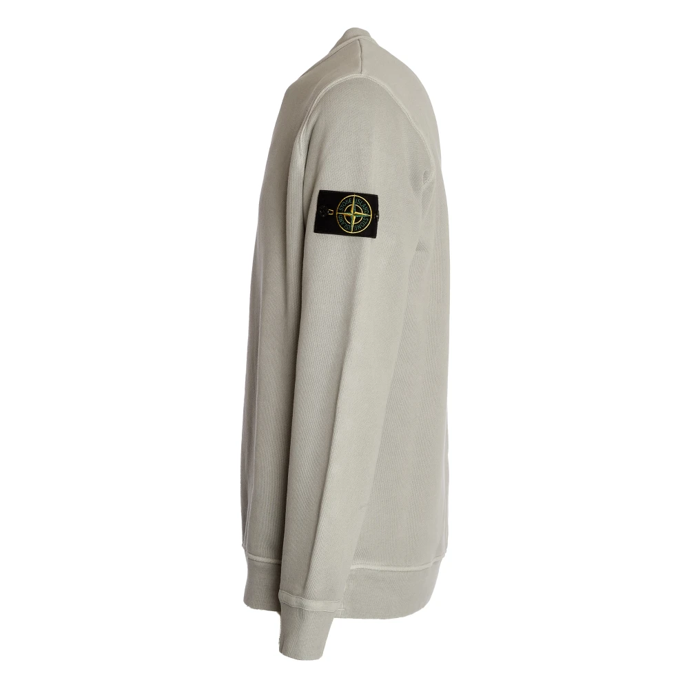 Stone Island Grijze Crewneck Sweater Aw24 Gray Heren