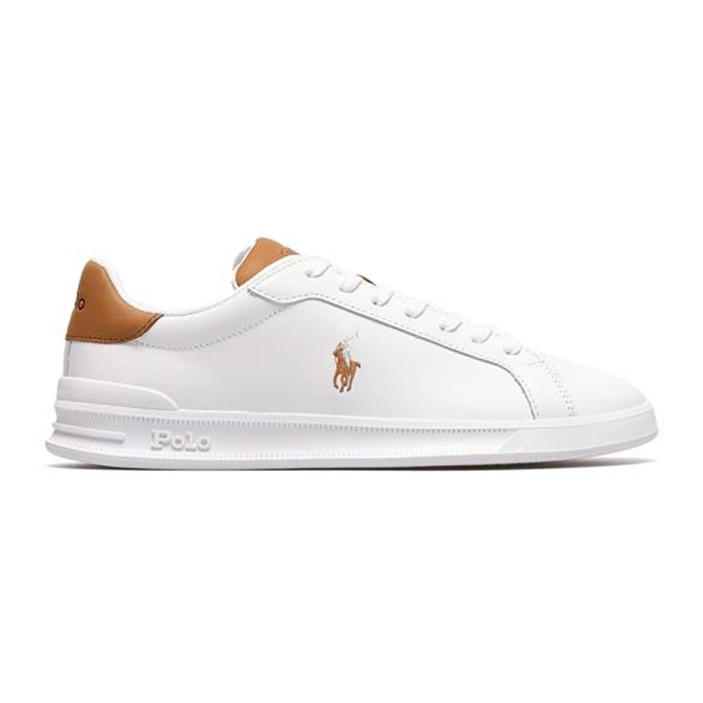 Ralph Lauren Unisex Kids White Heritage Court Ii Leather Sneaker