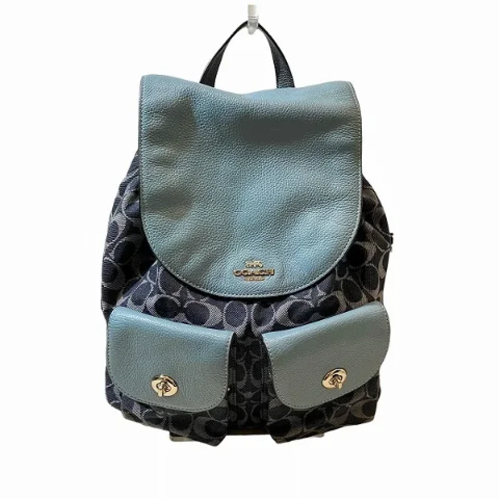 Coach Pre-owned Canvas backpacks Blue Dames