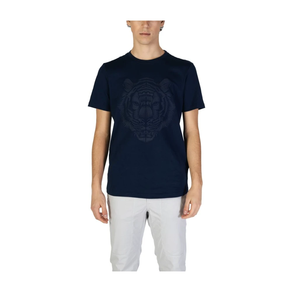 Antony Morato Blauw Katoenen T-shirt Lente Zomer Collectie Blue Heren