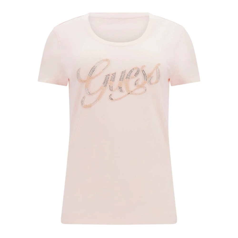 Guess - Tops > T-Shirts - Pink - Guess - Modalova