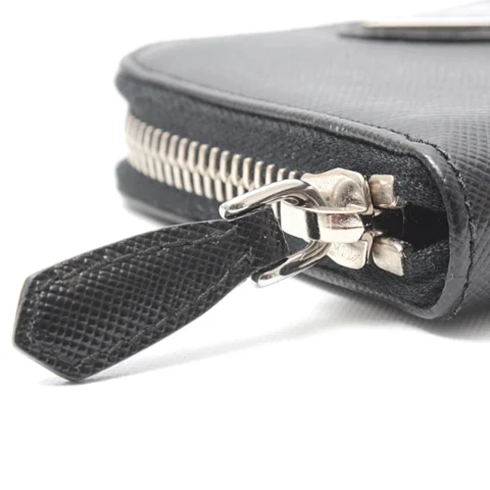 Prada Vintage Pre-owned Leather wallets Black Dames