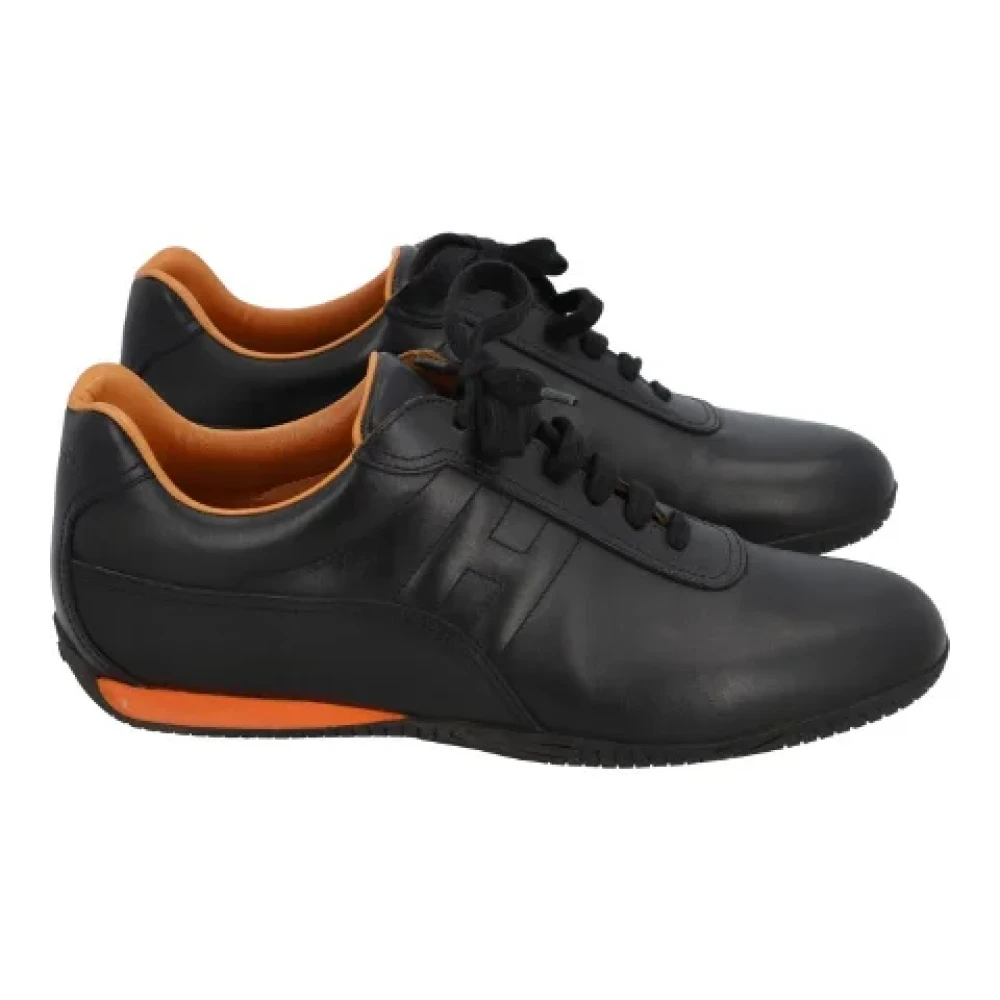 Hermès Vintage Pre-owned Laeder sneakers Black, Dam