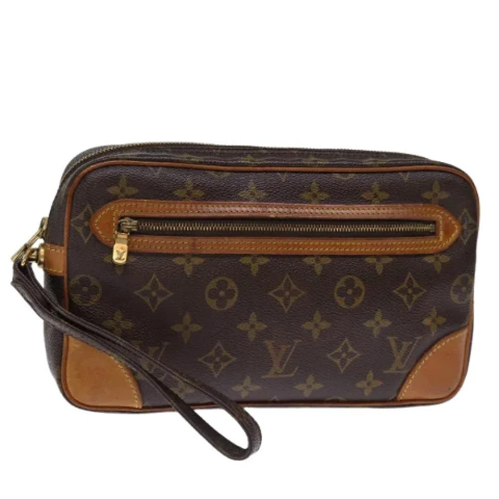 Louis Vuitton Vintage Pre-owned Canvas clutches Brown Dames