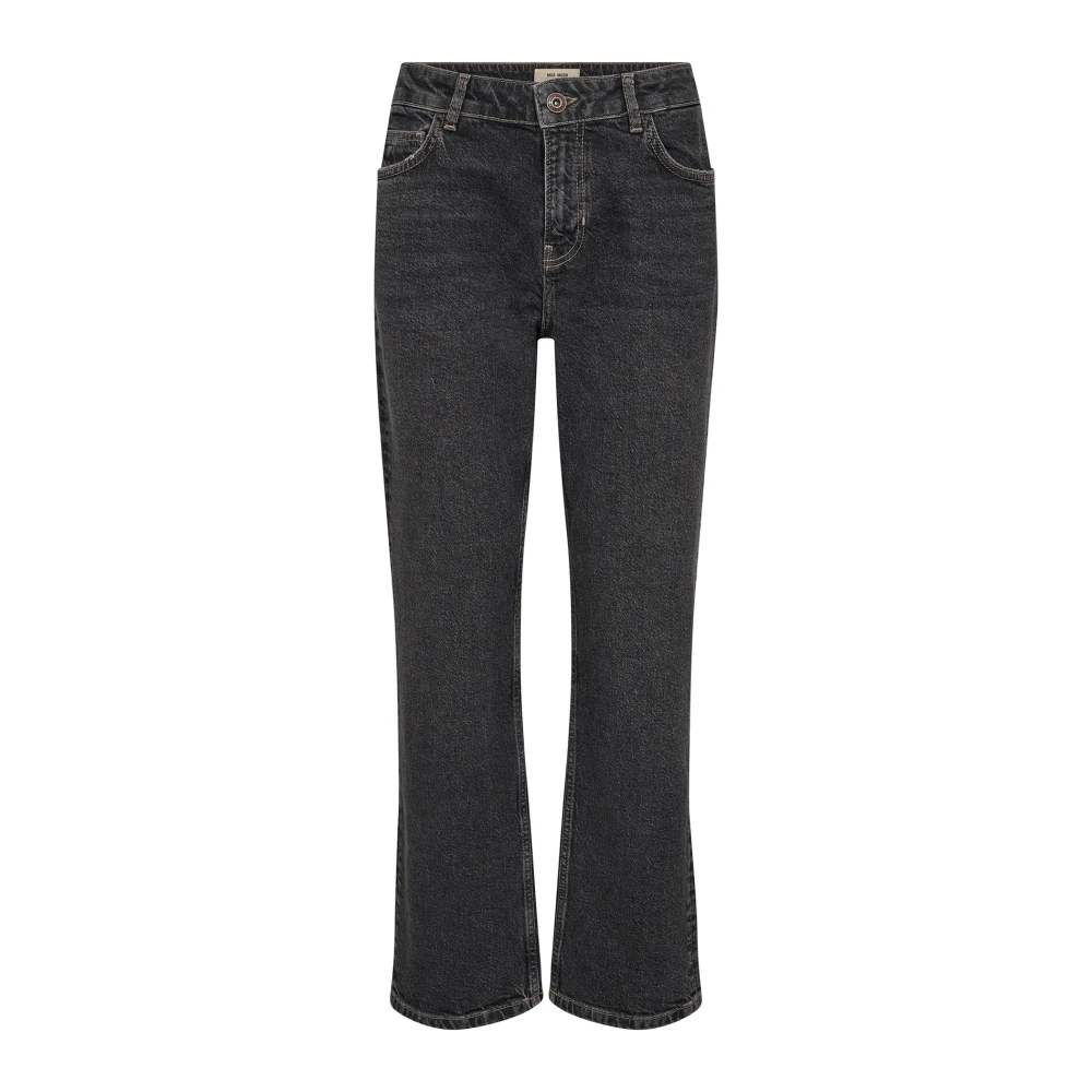 Mos Mosh Gray Bootcut Jeans, Female, W26, Classic Grey Jeans With High Waist