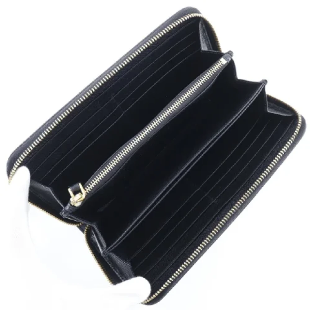 Prada Vintage Pre-owned Fabric wallets Black Dames