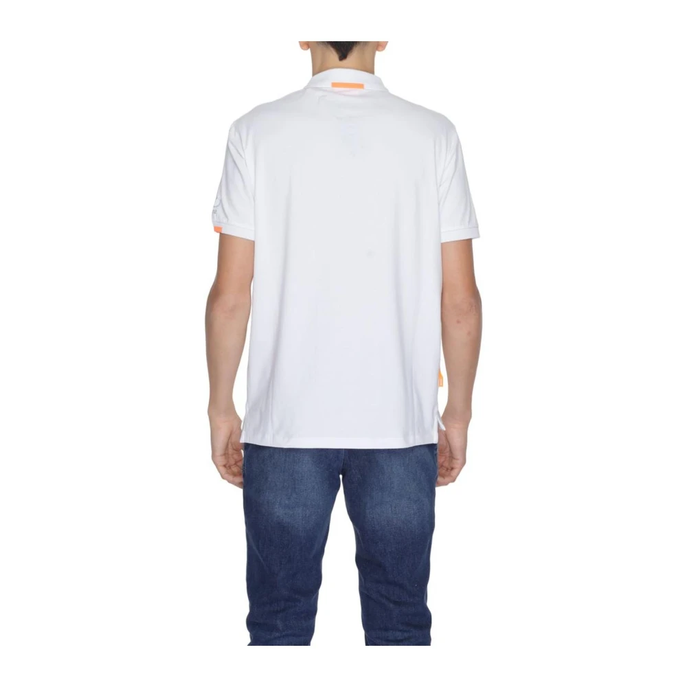 Suns Katoenen Polo Shirt Lente Zomer Collectie White Heren
