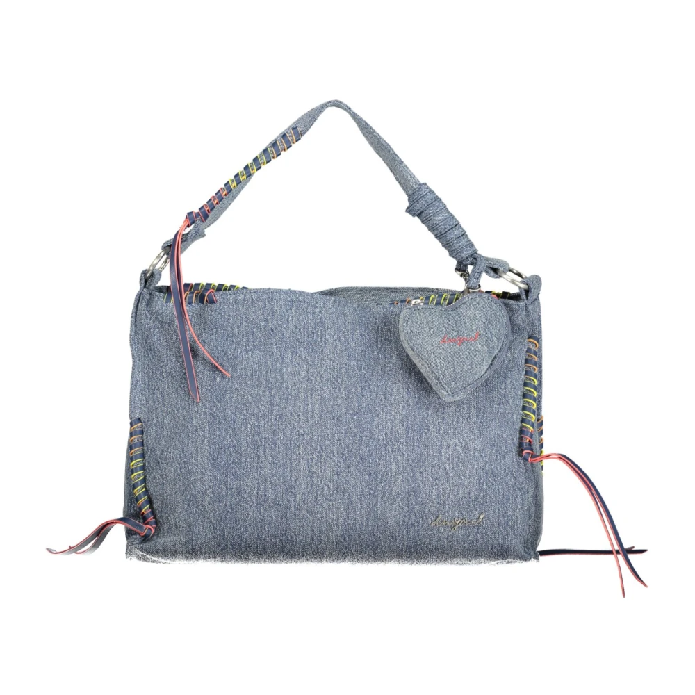 Desigual Kvinno Blå Väskor Dam, One Size, Denim, Torio Denim Leiria Bag