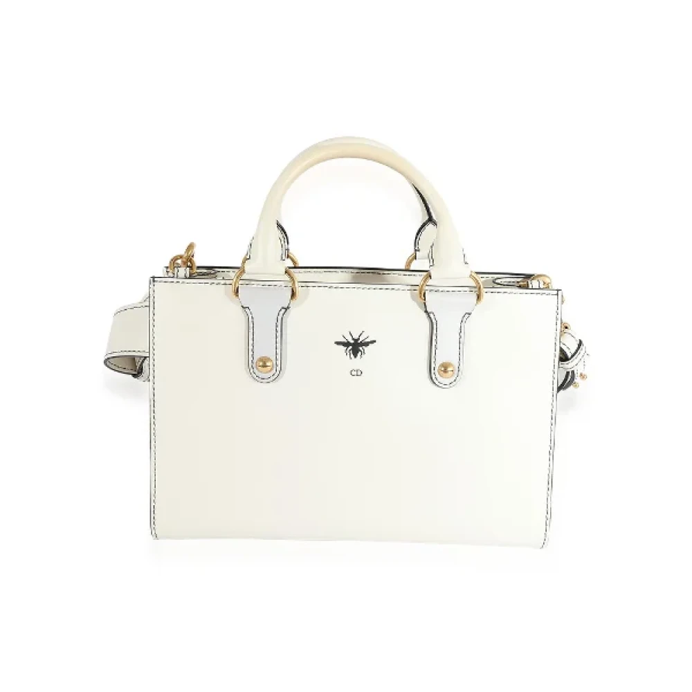 Dior Vintage Pre-owned Leather crossbody-bags White Dames