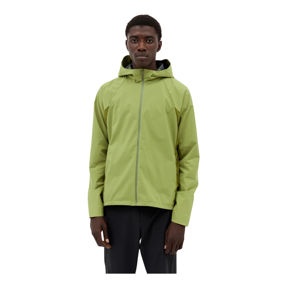 Post Archive Faction Men's Green Technical Jacket With Tonal Panels - Light Jackets - S - Jackets