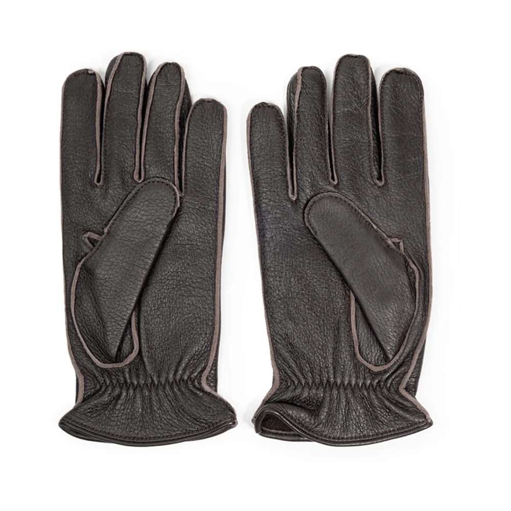 Dolce & Gabbana Korte Hertenhandschoenen Brown Heren