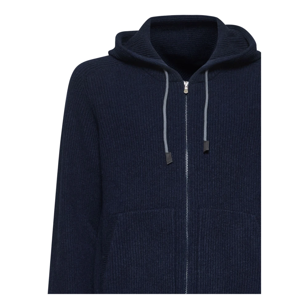 D4.0 Blauwe Sweaters voor Mannen Blue Heren
