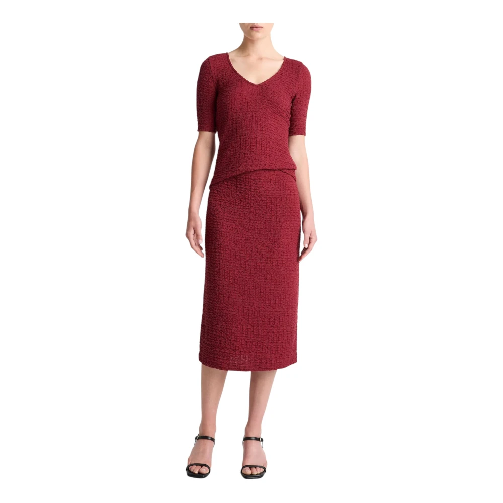 Vince Women's Red Midi Skirts, M, Gonna