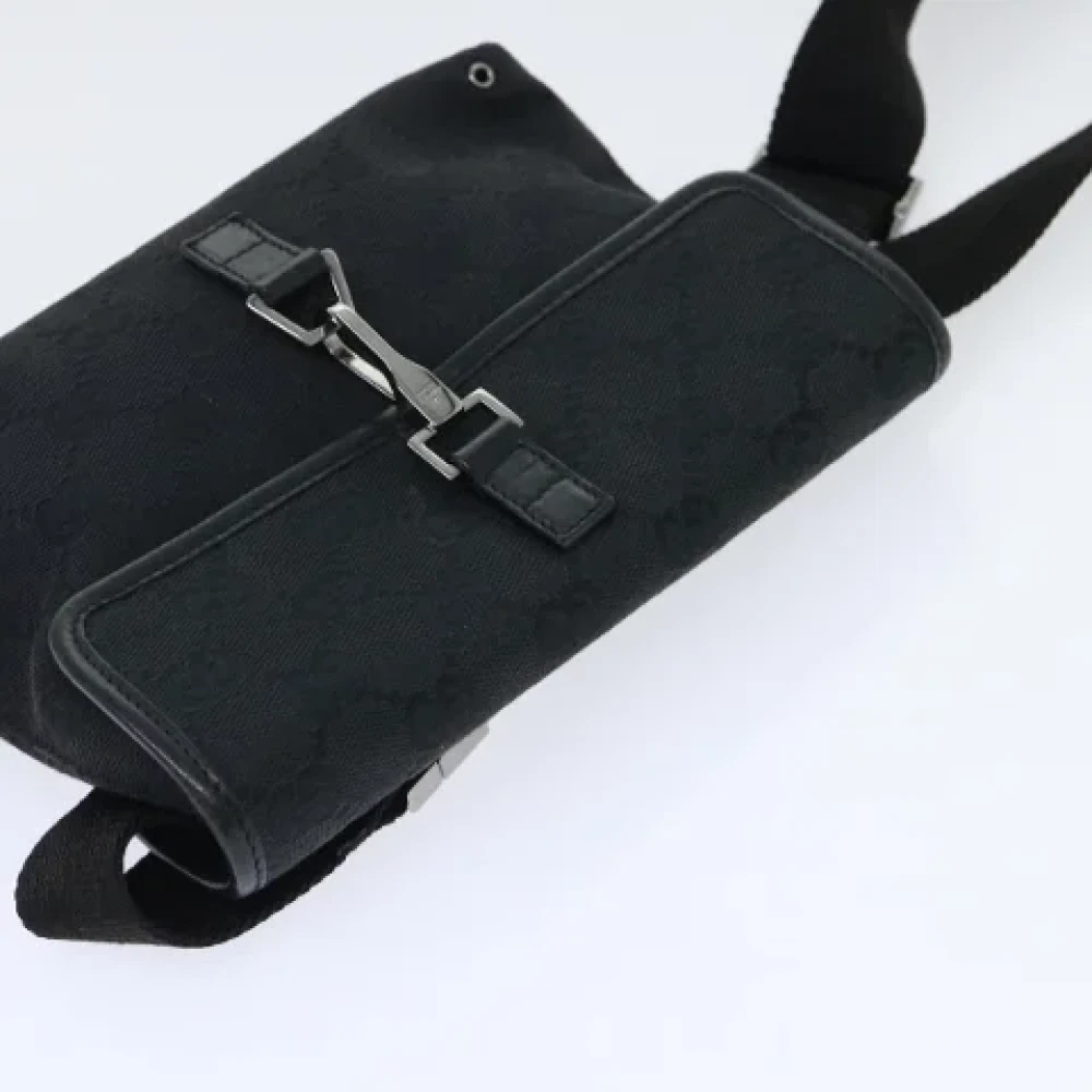Gucci Vintage Pre-owned Canvas crossbody-bags Black Dames