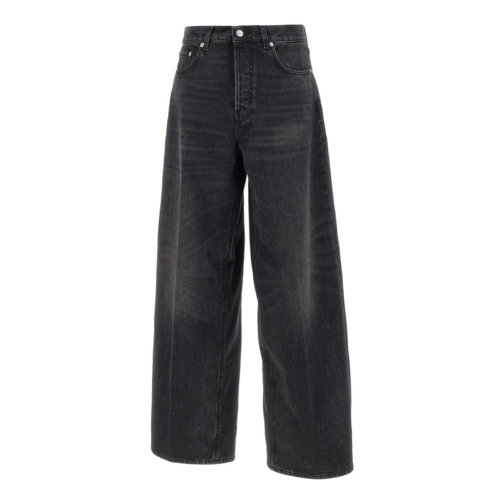 Haikure Black Wide Jeans, Female, W27, Bethany Denim