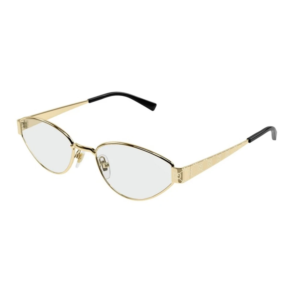 Gucci Women's Yellow Glasses, 54 Mm, Geometric Eyeglasses