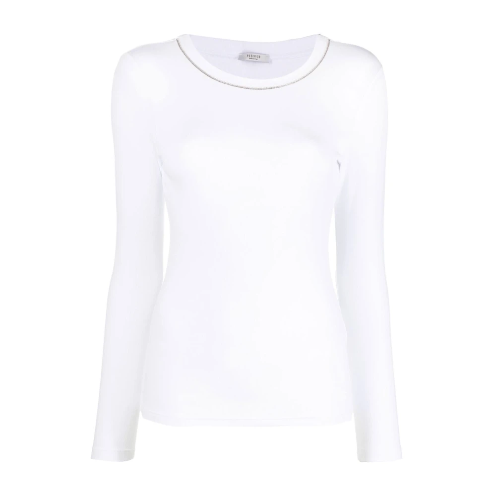 PESERICO Witte Sweatshirt voor Vrouwen Aw24 White Dames