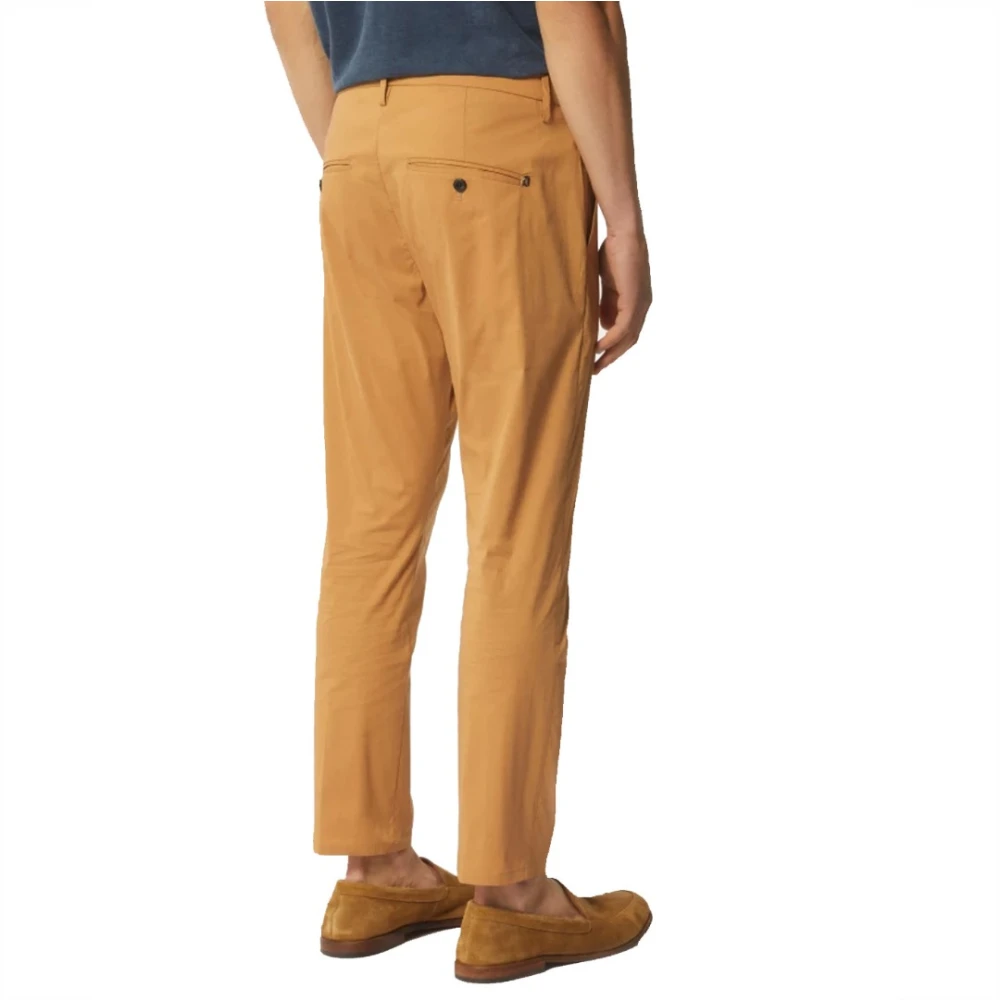 Dondup Cropped Trousers Brown Heren