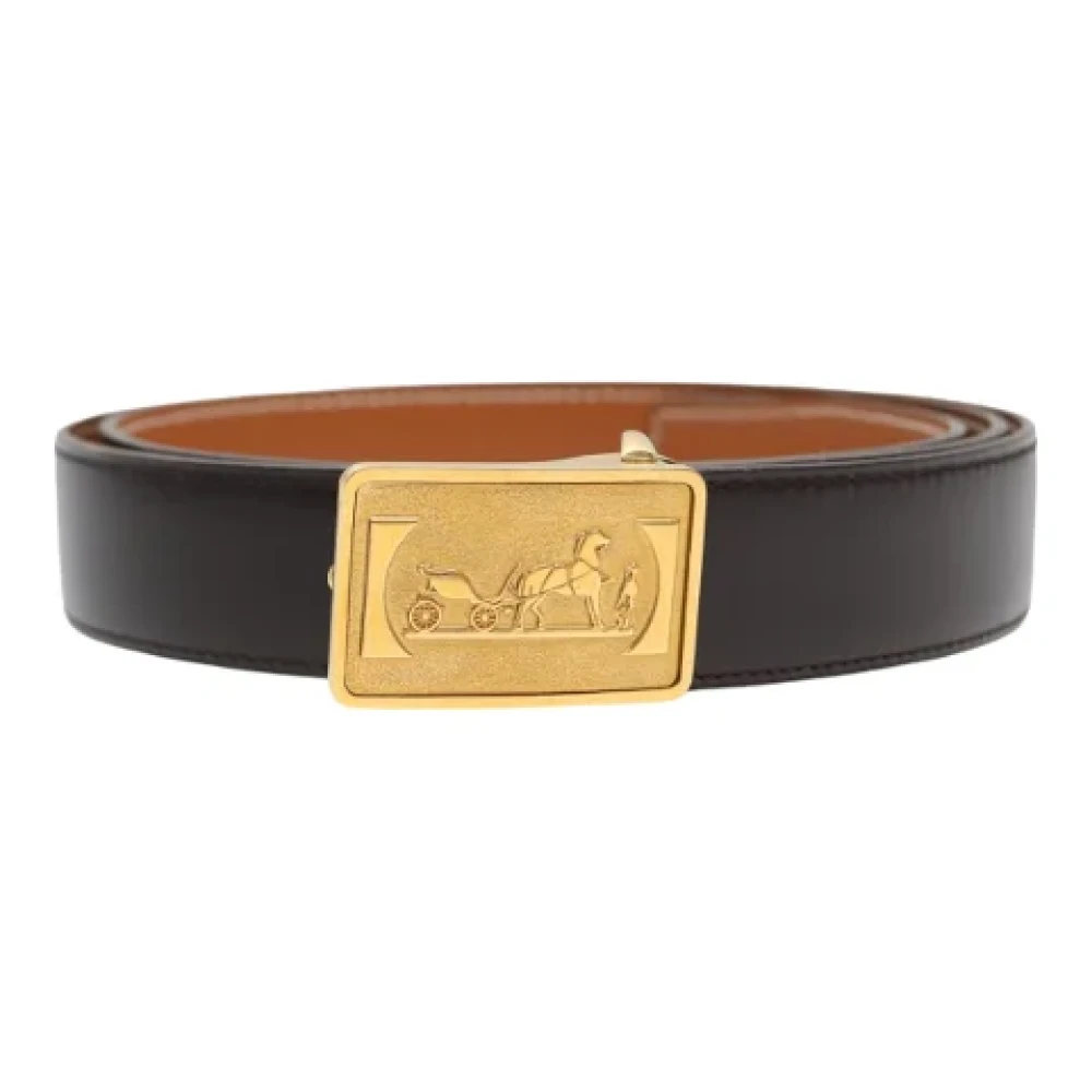 Hermès Vintage Pre-owned Leather belts Brown Dames