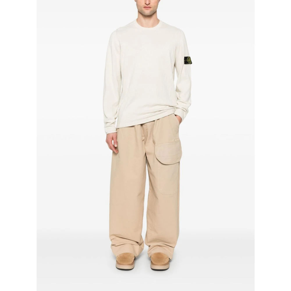 Stone Island Beige Sweater Stijlvol Comfortabele Keuze Beige Heren