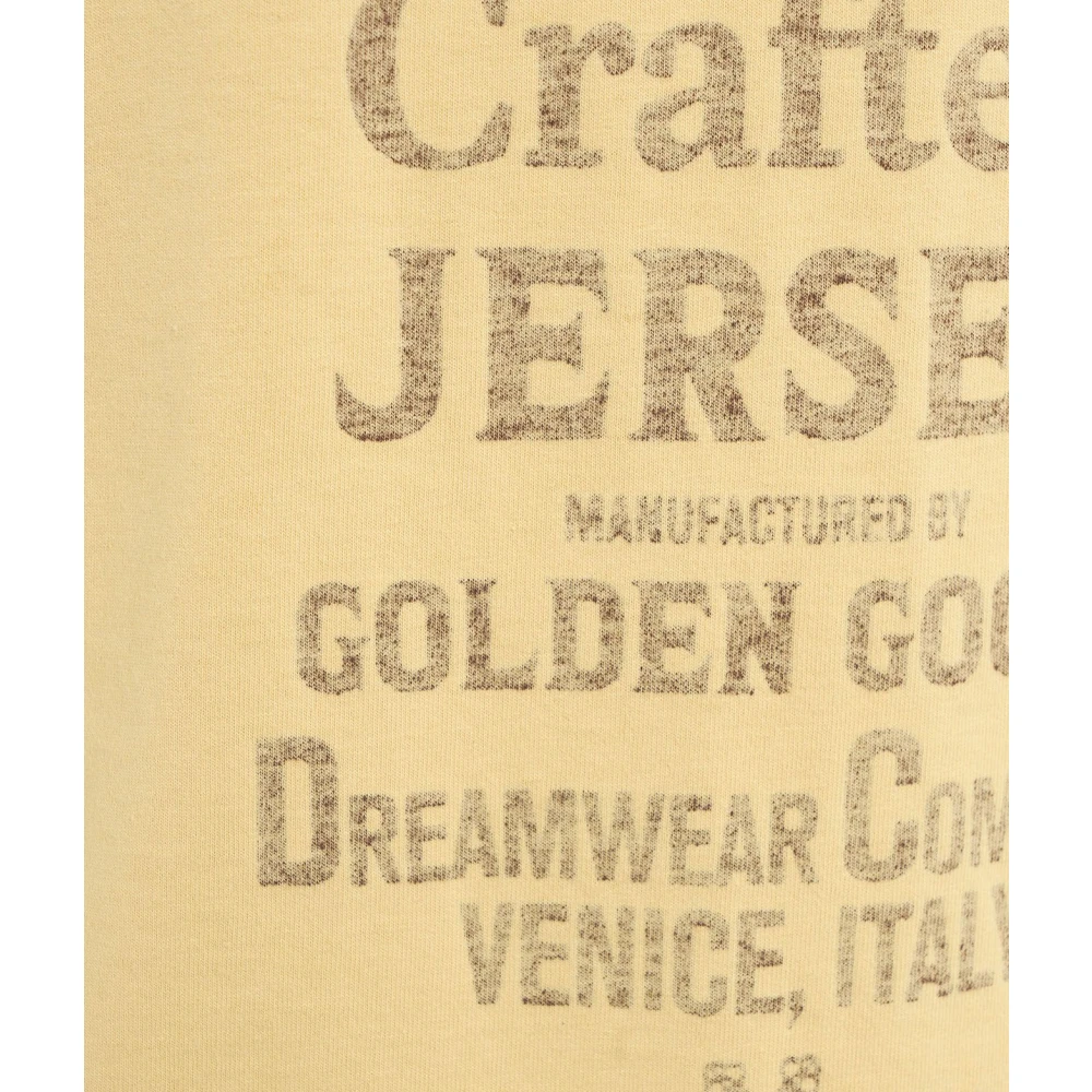 Golden Goose Gele T-shirt Aw24 Stijl Yellow Heren
