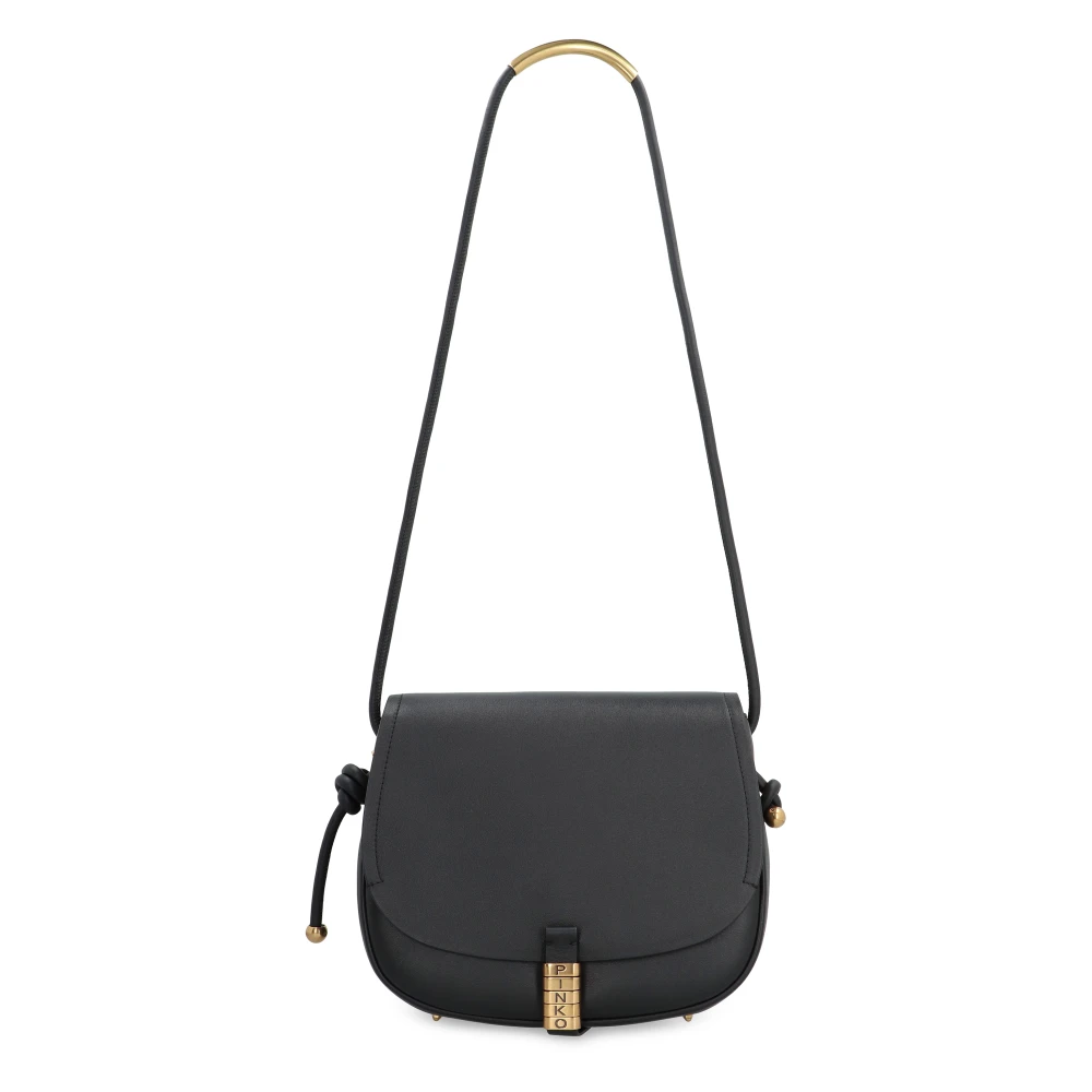 Pinko Crossbody tas met magnetische klep sluiting Black Dames