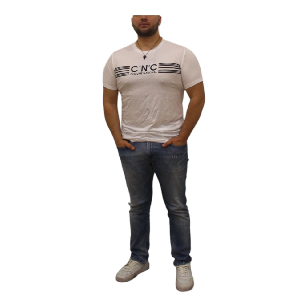 Costume National Korte Mouw T-shirt White Heren