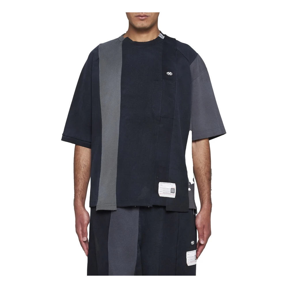 Mihara Yasuhiro Zwarte T-shirts en Polos Black Heren