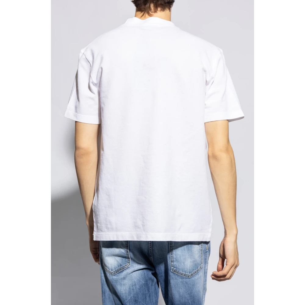 Dsquared2 T-shirt met logo White Heren