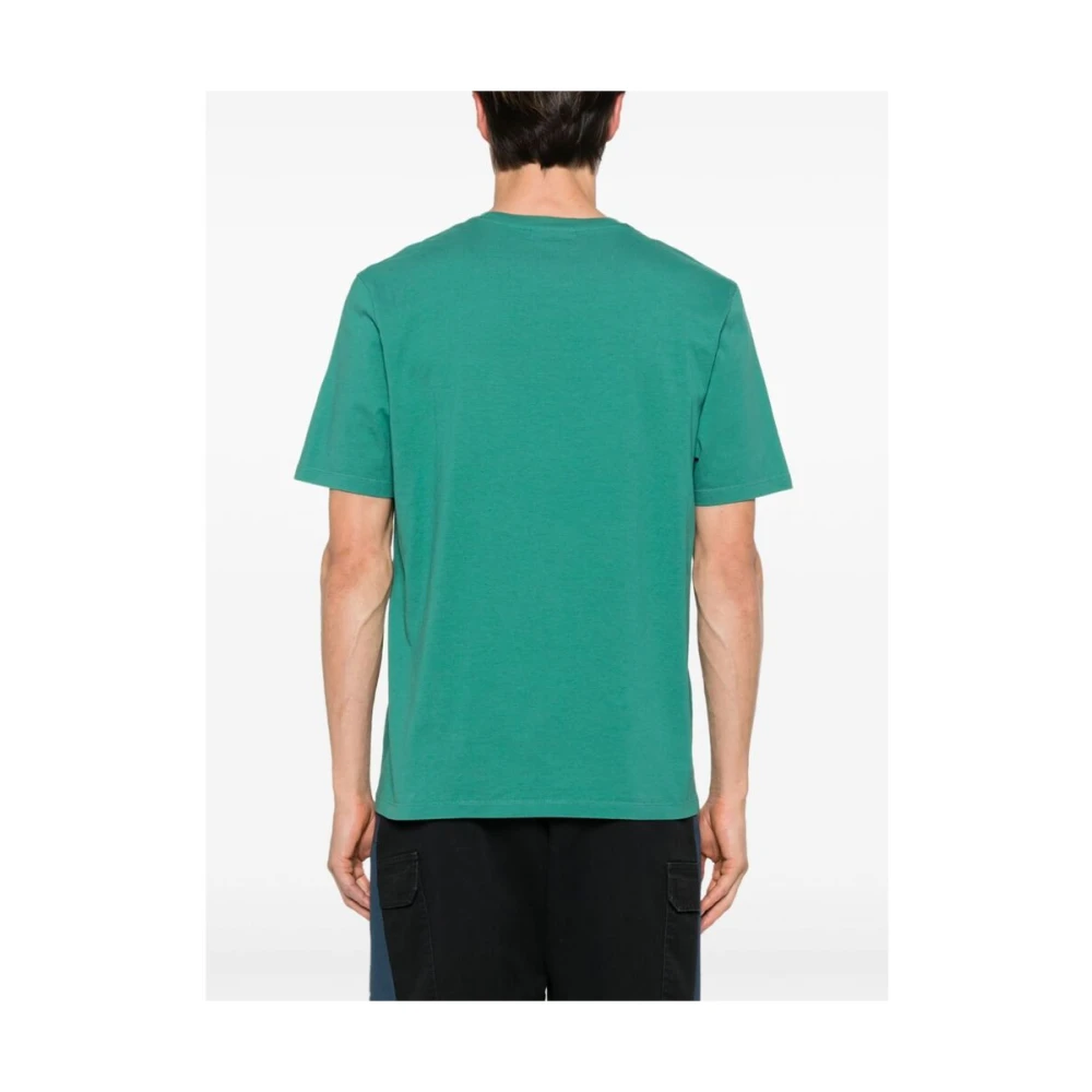 Maison Kitsuné Teal Green Fox Head T-shirt Green Heren