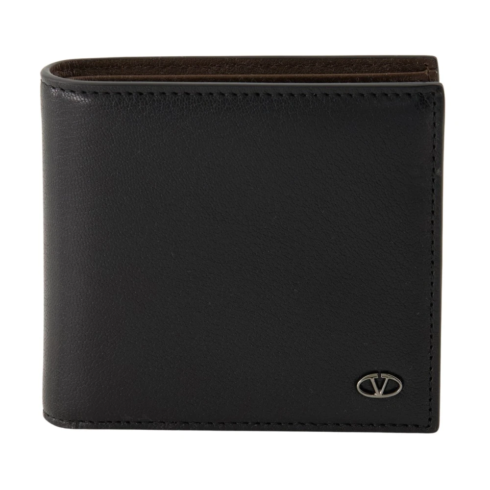 Valentino Garavani VLogo The Bold Leren Portemonnee Black Heren