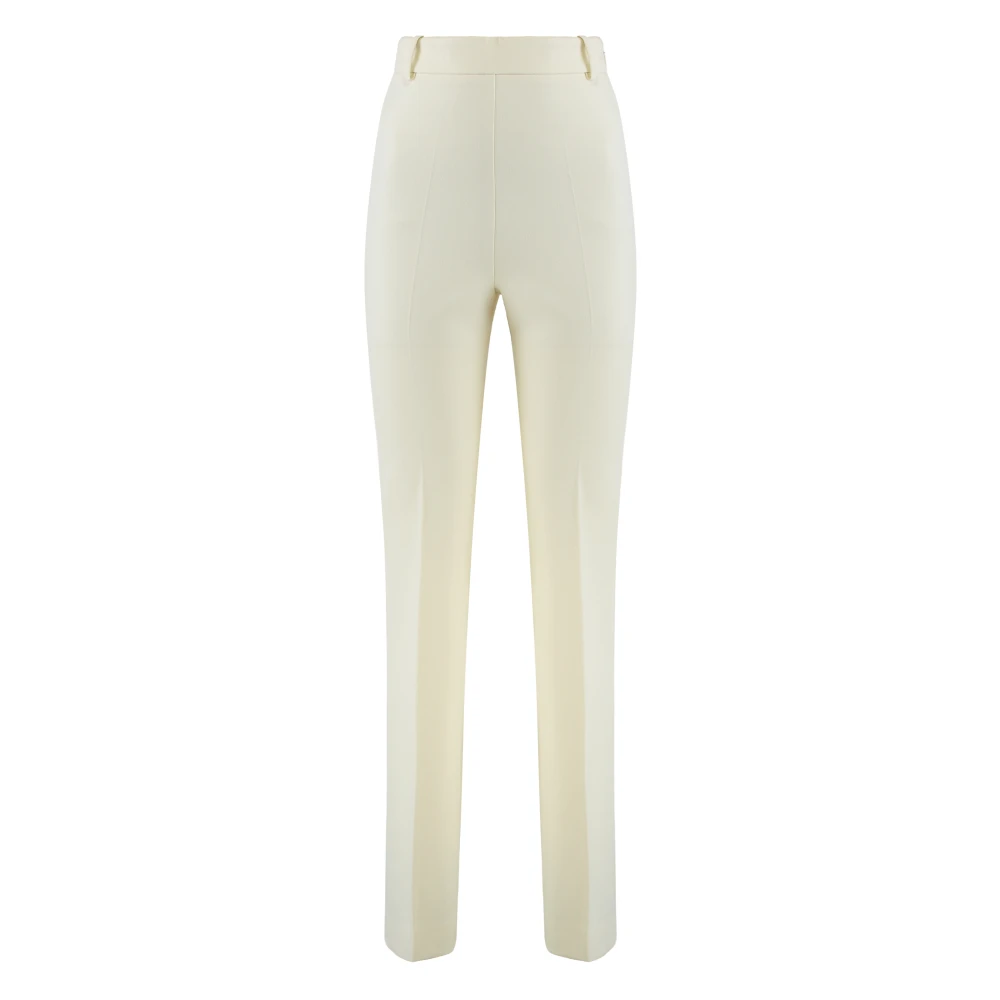Pinko Women's Beige Skinny High-Waisted Trousers - Slim-Fit Trousers - S - Trousers